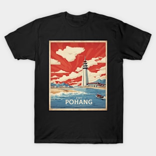 Pohang South Korea Travel Tourism Retro Vintage T-Shirt